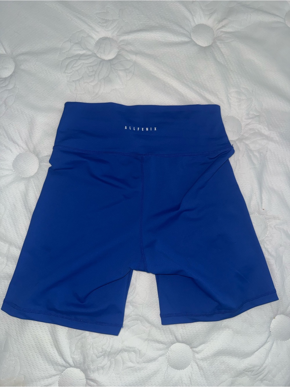 Alfeniix Women's High-Waist Royal Blue Performance Bike Shorts